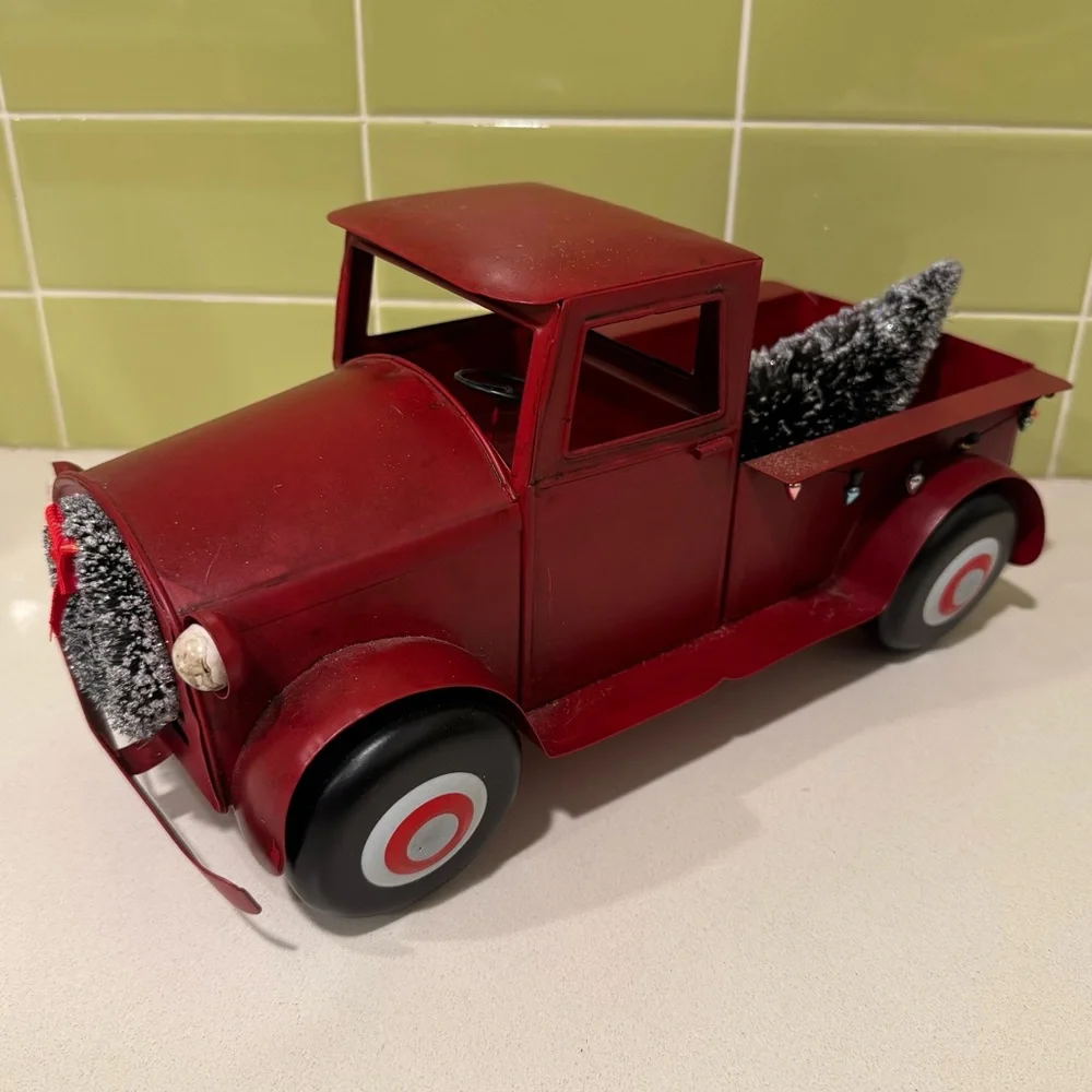 Red Vintage Style Truck Christmas Decoration from Target 2016